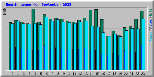 Hourly usage for September 2023