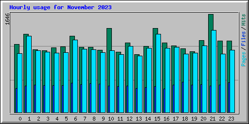 Hourly usage for November 2023